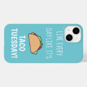 Leben Sie jeden Tag wie sein Taco Dienstag Funny F Case-Mate iPhone Hülle (Rückseite (Horizontal))
