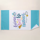 Leben Sie mein bestes Leben mit FRIENDS™ Strandtuch (Vorderseite)