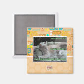 Leben Sie nie wieder in einem Käfig Magnet (Vorderseite/Rückseite)