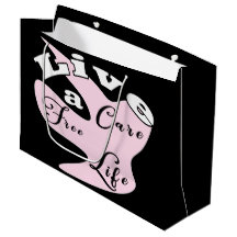 Leben Sie pflegeleichtes Leben große Geschenktasch