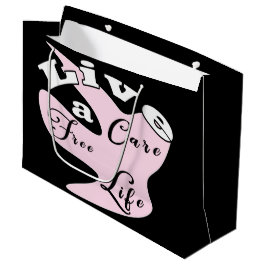 Leben Sie pflegeleichtes Leben große Geschenktasch Geschenktüte