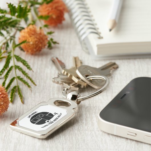 Leben Sie, wenn Ihre Zuhause Caravan-Camping rollt Schlüsselanhänger (Seite)