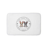 Leben Sie wie ein Hund, der Ihren Weg klopft Badematte (Vorderseite)