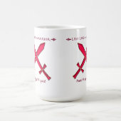 Leben Sie wie eine Krieger-Tasse Kaffeetasse (Mittel)