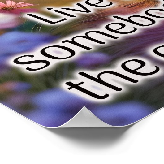 Leben Sie wie jemand, der das Tor offen verlassen Poster (Ecke)