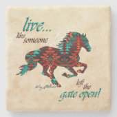 Leben Sie wie jemand, der den Untersetzer des offe (Vorderseite)