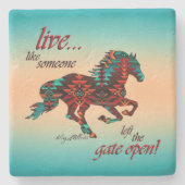 Leben Sie wie jemand, der den Untersetzer des offe (Vorderseite)