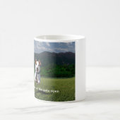 Leben Sie wie jemand verließ das Tor offen Kaffeetasse (Mittel)