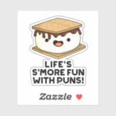 Leben Spaß mit Punnen Funny Food Puff Aufkleber (Blatt)