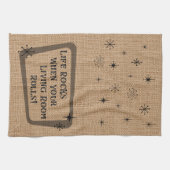 Leben stürzt, wenn Ihr Wohnzimmer rollt, RV Spaß Geschirrtuch (Horizontal)