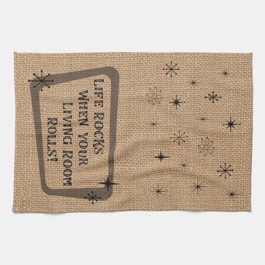 Leben stürzt, wenn Ihr Wohnzimmer rollt, RV Spaß Geschirrtuch (Horizontal)