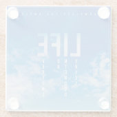 Leben (Texte, die für jeden bestimmt sind) Unterse Glasuntersetzer (Rückseite)