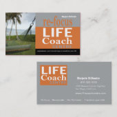 Leben-Trainer-Mitte-persönliche Ziele motivierend Visitenkarte (Vorne/Hinten)