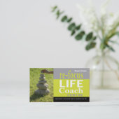 Leben-Trainer-Mitte-persönliche Ziele motivierend Visitenkarte (Stehend Vorderseite)