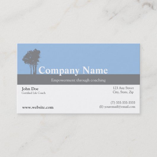 Leben-Trainer-Visitenkarte Visitenkarte (Vorderseite)