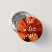 Leben trotz kleinen Knopfes Mitgliedstaates Button (Vorne & Hinten)