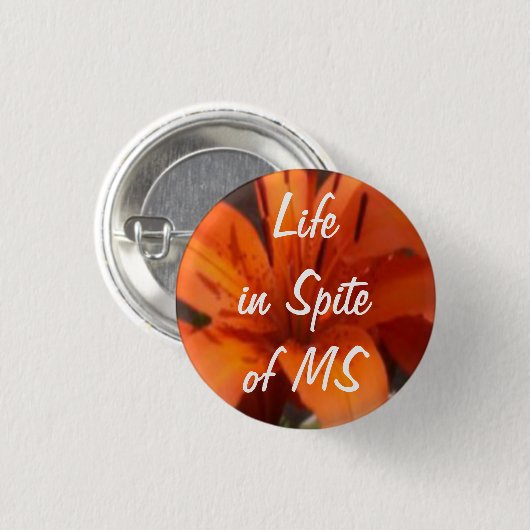 Leben trotz kleinen Knopfes Mitgliedstaates Button (Vorne & Hinten)