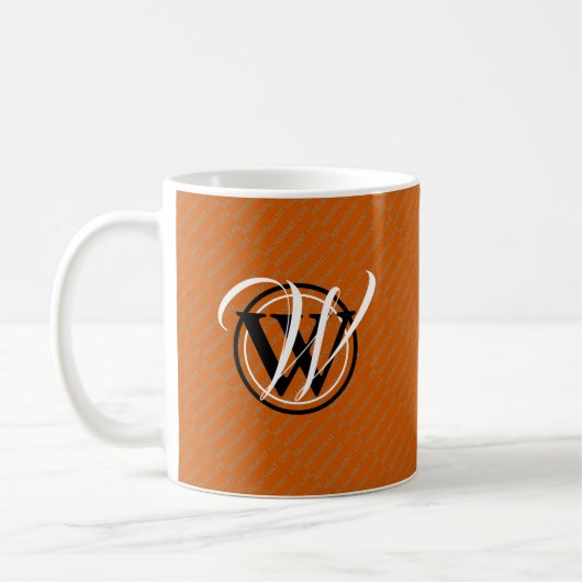 LEBEN ÜBER Christlichen Überfluss Leben Orange Kaffeetasse (Links)