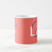 LEBEN ÜBER John 10 Coral Scripture Christlich Kaffeetasse (Mittel)