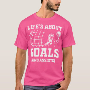 Leben Über Ziele Wasserball Cool Waterpolo Sport T-Shirt
