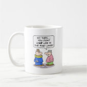 Leben-Überholspur-Halsklammer mögen Kaffeetasse (Links)