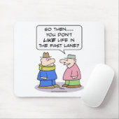 Leben-Überholspur-Halsklammer mögen Mousepad (Mit Mouse)