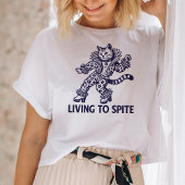 Leben, um die lustige Katze Illustriert zu verteil T-Shirt