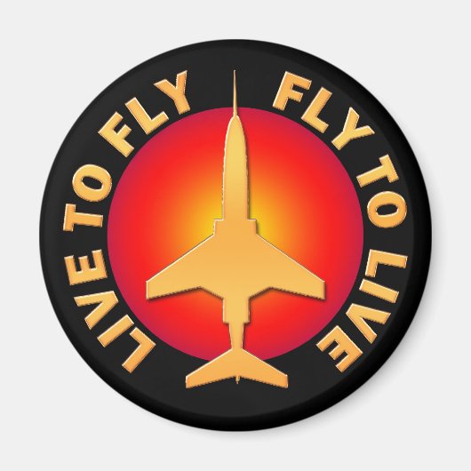 Leben, um zu fliegen, um zu leben magnet (Vorne)