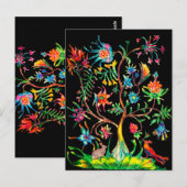 Leben und Fauna Postkarte (Vorne/Hinten)