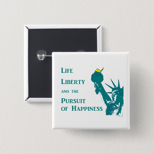 Leben und Freiheit Button (Vorne & Hinten)