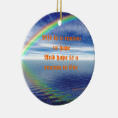 Leben und Hoffnung Keramik Ornament (Rechts)