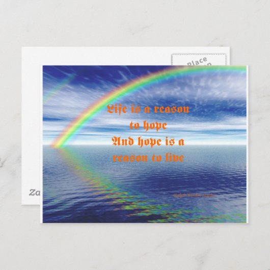 Leben und Hoffnung Postkarte (Vorne/Hinten)