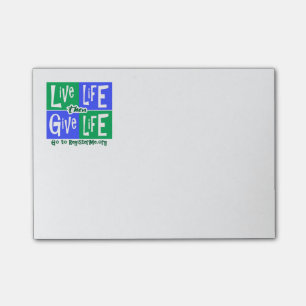 Leben und Leben geben Leben Post-it Klebezettel