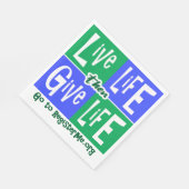 Leben und Leben Serviette (Ecke)