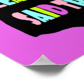 Leben und Lernen großer Briefe für Kinder Poster (Ecke)