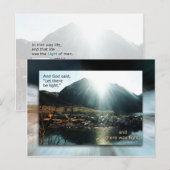 Leben und Licht Postkarte (Vorne/Hinten)