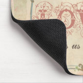Leben und Liebe auf einem antiken Mousepad (Ecke)