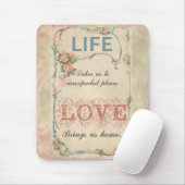 Leben und Liebe auf einem antiken Mousepad (Mit Mouse)
