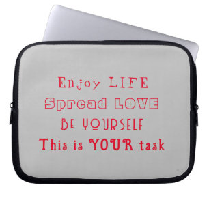 Leben und Liebe - Elektronik-Bag Laptopschutzhülle
