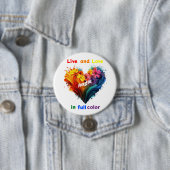 Leben und Liebe in voller Farbe Button (Beispiel)