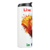 Leben und Liebe in voller Farbe Thermosbecher (Nach links gedreht)