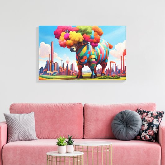 Leben und Revolution Leinwanddruck (Insitu (Wohnzimmer))