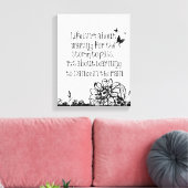 Leben und Tanzen in Regenquote Leinwanddruck (Insitu (Wohnzimmer))