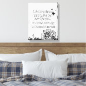 Leben und Tanzen in Regenquote Leinwanddruck (Insitu (Schlafzimmer))