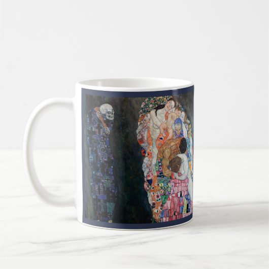 Leben und Tod, Gustav Klimt-Tasse Kaffeetasse (Links)