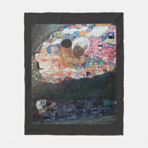 Leben und Tod und der VirgGustav Klimt Fleecedecke