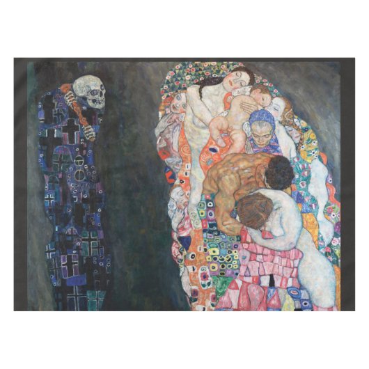 Leben und Tod und die VirgGustav Klimt Fleece B Tischdecke (Vorderseite (Horizontal))