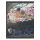 Leben und Tod und die VirgGustav Klimt Fleece B Tischdecke (Vorderseite)