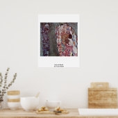 Leben und Tod von Gustav Klimt Poster (Küche)