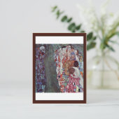 Leben und Tod von Klimt Gustav Postkarte (Stehend Vorderseite)